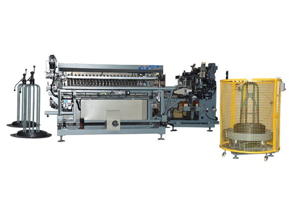 Automatic spring bed core production line